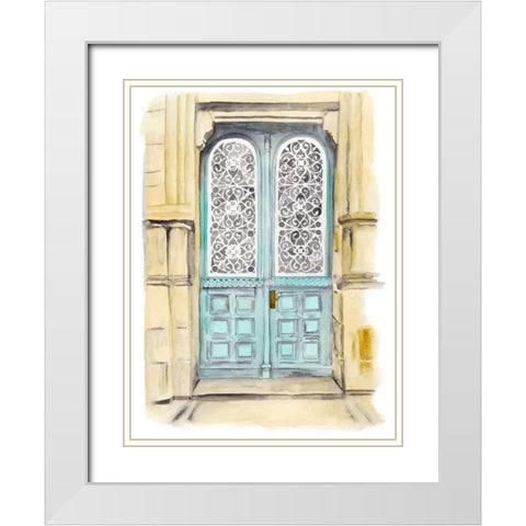 Warm Welcome II White Modern Wood Framed Art Print with Double Matting by McCavitt, Naomi