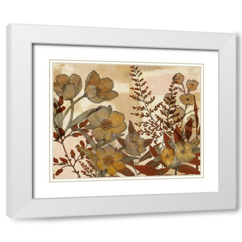 Sienna Arrangement II White Modern Wood Framed Art Print with Double Matting by Studio W