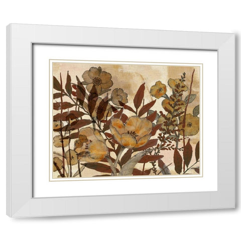 Sienna Arrangement III White Modern Wood Framed Art Print with Double Matting by Studio W