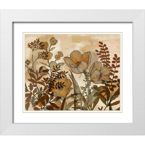 Sienna Arrangement IV White Modern Wood Framed Art Print with Double Matting by Studio W