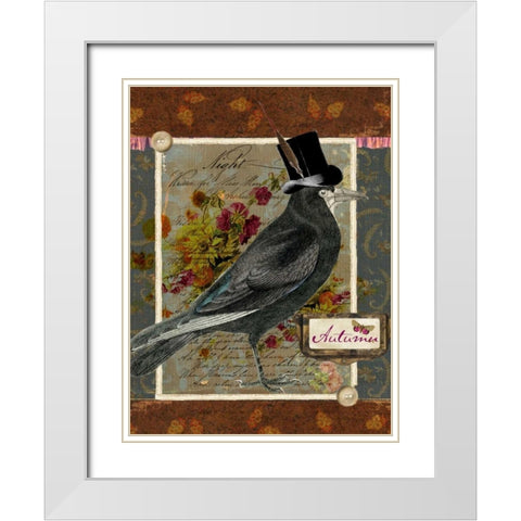 Collected Autumn I White Modern Wood Framed Art Print with Double Matting by Lloyd, Sandy