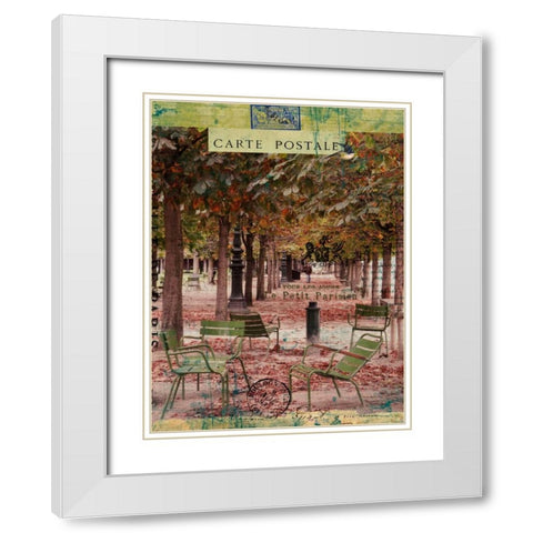 Collected Autumn IV White Modern Wood Framed Art Print with Double Matting by Lloyd, Sandy