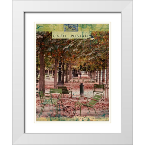 Collected Autumn IV White Modern Wood Framed Art Print with Double Matting by Lloyd, Sandy