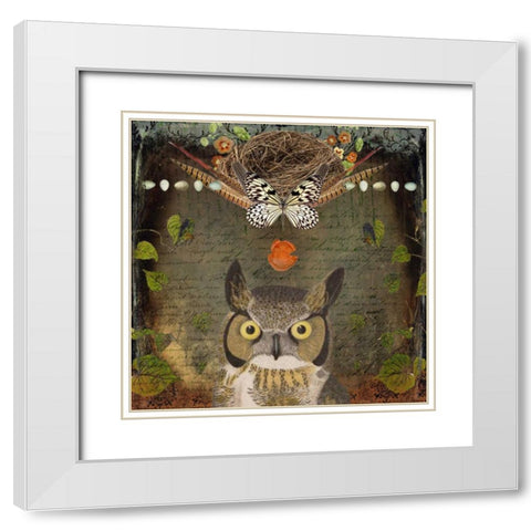 Collected Autumn VI White Modern Wood Framed Art Print with Double Matting by Lloyd, Sandy