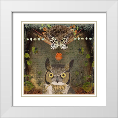 Collected Autumn VI White Modern Wood Framed Art Print with Double Matting by Lloyd, Sandy