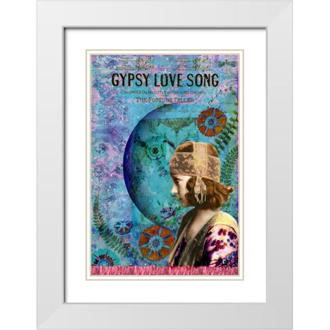 Moon Dance White Modern Wood Framed Art Print with Double Matting by Lloyd, Sandy