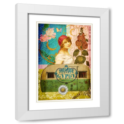 Never Tied Down White Modern Wood Framed Art Print with Double Matting by Lloyd, Sandy