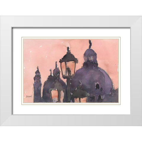 Venice Watercolors XI White Modern Wood Framed Art Print with Double Matting by Dixon, Samuel