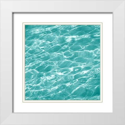 Ripple II White Modern Wood Framed Art Print with Double Matting by Zarris, Chariklia