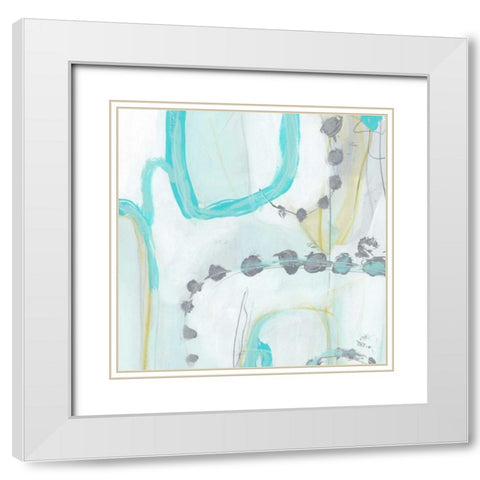 End Game III White Modern Wood Framed Art Print with Double Matting by Vess, June Erica