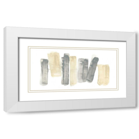 Neutral Sentry I White Modern Wood Framed Art Print with Double Matting by Vess, June Erica