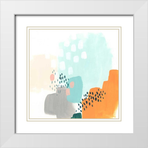 Precept III White Modern Wood Framed Art Print with Double Matting by Vess, June Erica