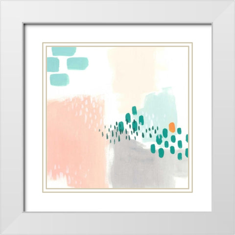 Precept IV White Modern Wood Framed Art Print with Double Matting by Vess, June Erica