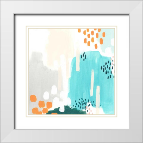 Precept V White Modern Wood Framed Art Print with Double Matting by Vess, June Erica
