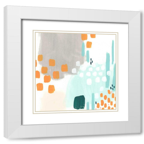 Precept VIII White Modern Wood Framed Art Print with Double Matting by Vess, June Erica