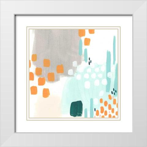 Precept VIII White Modern Wood Framed Art Print with Double Matting by Vess, June Erica