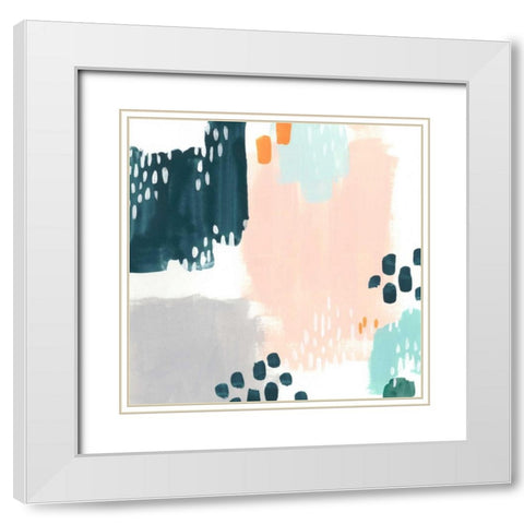 Precept IX White Modern Wood Framed Art Print with Double Matting by Vess, June Erica