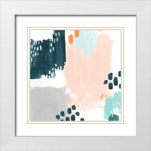 Precept IX White Modern Wood Framed Art Print with Double Matting by Vess, June Erica