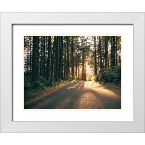 Pacific Northwest Oregon III White Modern Wood Framed Art Print with Double Matting by Mead, Adam