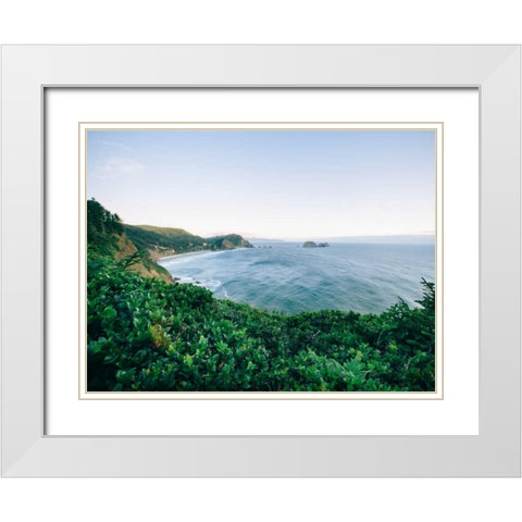 Pacific Northwest Oregon V White Modern Wood Framed Art Print with Double Matting by Mead, Adam