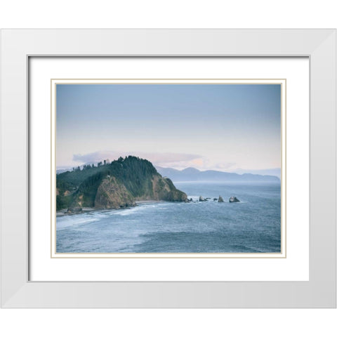 Pacific Northwest Oregon VI White Modern Wood Framed Art Print with Double Matting by Mead, Adam