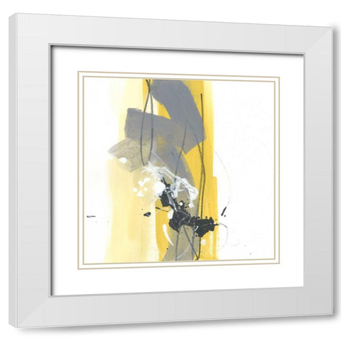 Catch Phrase I White Modern Wood Framed Art Print with Double Matting by Vess, June Erica