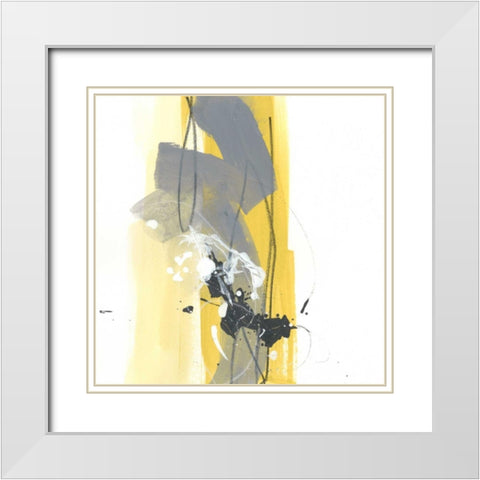 Catch Phrase I White Modern Wood Framed Art Print with Double Matting by Vess, June Erica