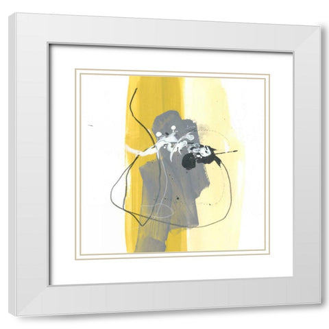 Catch Phrase III White Modern Wood Framed Art Print with Double Matting by Vess, June Erica