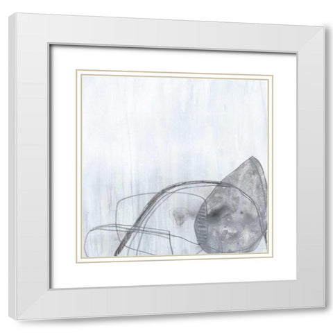 Premonition II White Modern Wood Framed Art Print with Double Matting by Vess, June Erica