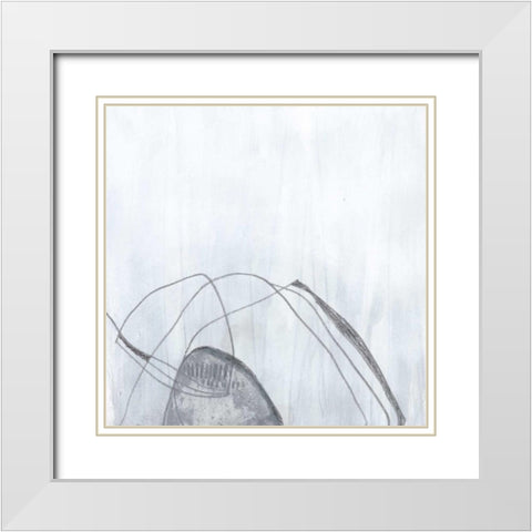 Premonition III White Modern Wood Framed Art Print with Double Matting by Vess, June Erica