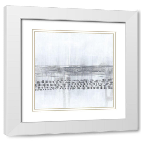 Premonition IV White Modern Wood Framed Art Print with Double Matting by Vess, June Erica