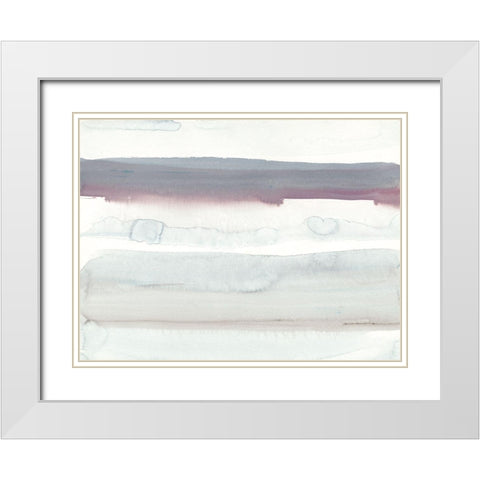 Water Horizon II at Sea Ranch  White Modern Wood Framed Art Print with Double Matting by Delamater, Rob