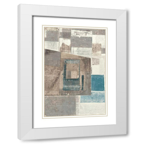 Omnibus White Modern Wood Framed Art Print with Double Matting by Delamater, Rob