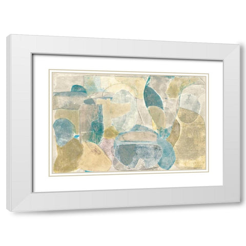 Sea Glass II White Modern Wood Framed Art Print with Double Matting by Delamater, Rob