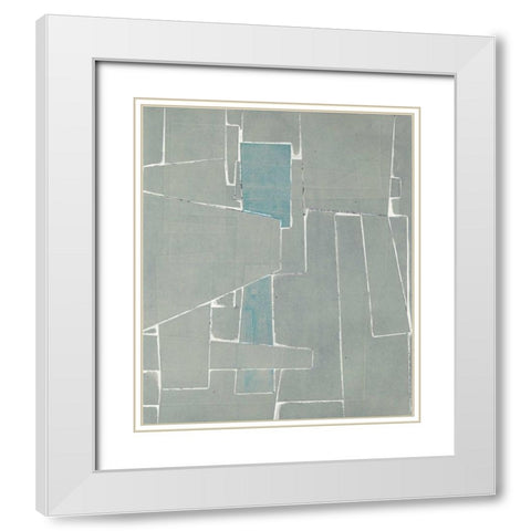 Metropolitan VI White Modern Wood Framed Art Print with Double Matting by Delamater, Rob