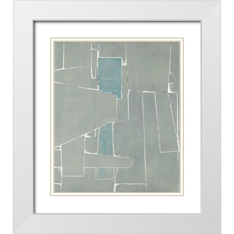 Metropolitan VI White Modern Wood Framed Art Print with Double Matting by Delamater, Rob