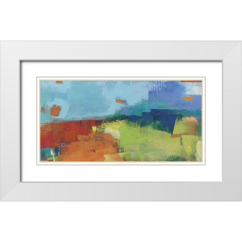 Yardland II White Modern Wood Framed Art Print with Double Matting by Jachimiec, Sue