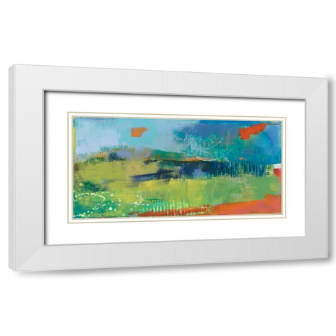Yardland V White Modern Wood Framed Art Print with Double Matting by Jachimiec, Sue