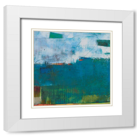 Hey Day II White Modern Wood Framed Art Print with Double Matting by Jachimiec, Sue