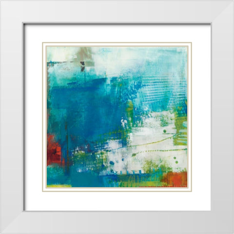 Hey Day III White Modern Wood Framed Art Print with Double Matting by Jachimiec, Sue