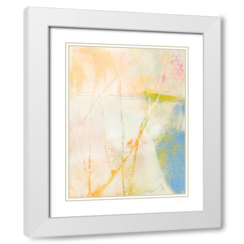 Pastel Lux II White Modern Wood Framed Art Print with Double Matting by Jachimiec, Sue