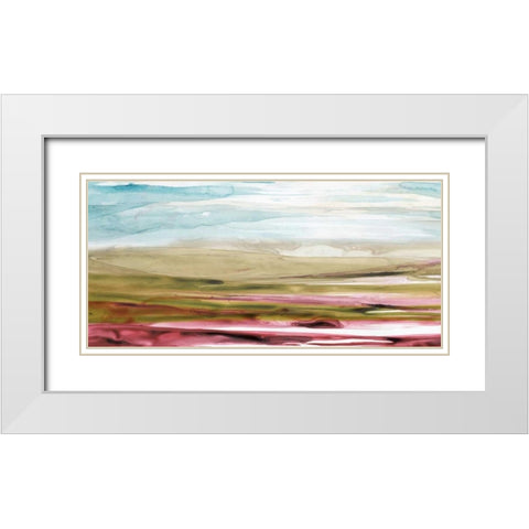 Solar Plains I White Modern Wood Framed Art Print with Double Matting by Popp, Grace