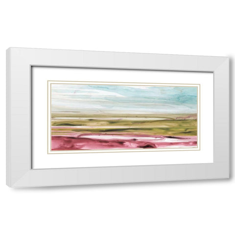 Solar Plains II White Modern Wood Framed Art Print with Double Matting by Popp, Grace