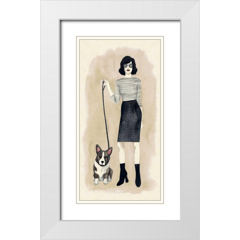 The Best Accessory I White Modern Wood Framed Art Print with Double Matting by Popp, Grace