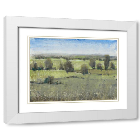 Morning Horizon I White Modern Wood Framed Art Print with Double Matting by OToole, Tim
