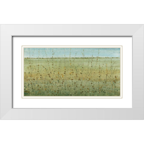 Edge of the Field I White Modern Wood Framed Art Print with Double Matting by OToole, Tim