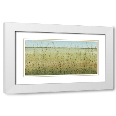 Edge of the Field II White Modern Wood Framed Art Print with Double Matting by OToole, Tim