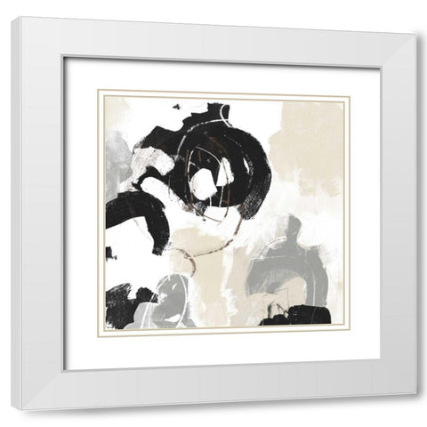 Missive III White Modern Wood Framed Art Print with Double Matting by Vess, June Erica