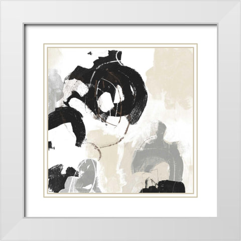 Missive III White Modern Wood Framed Art Print with Double Matting by Vess, June Erica