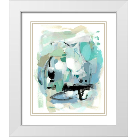 Sweet Spring I White Modern Wood Framed Art Print with Double Matting by Long, Christina